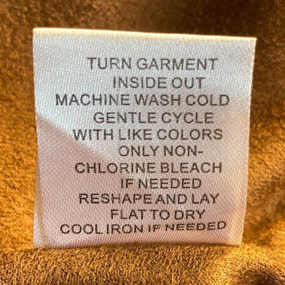 CoCo+Carmen SZ l/XL Brown Faux Suede Embroidered Jacket Western Boho Ranchland - Picture 9 of 9